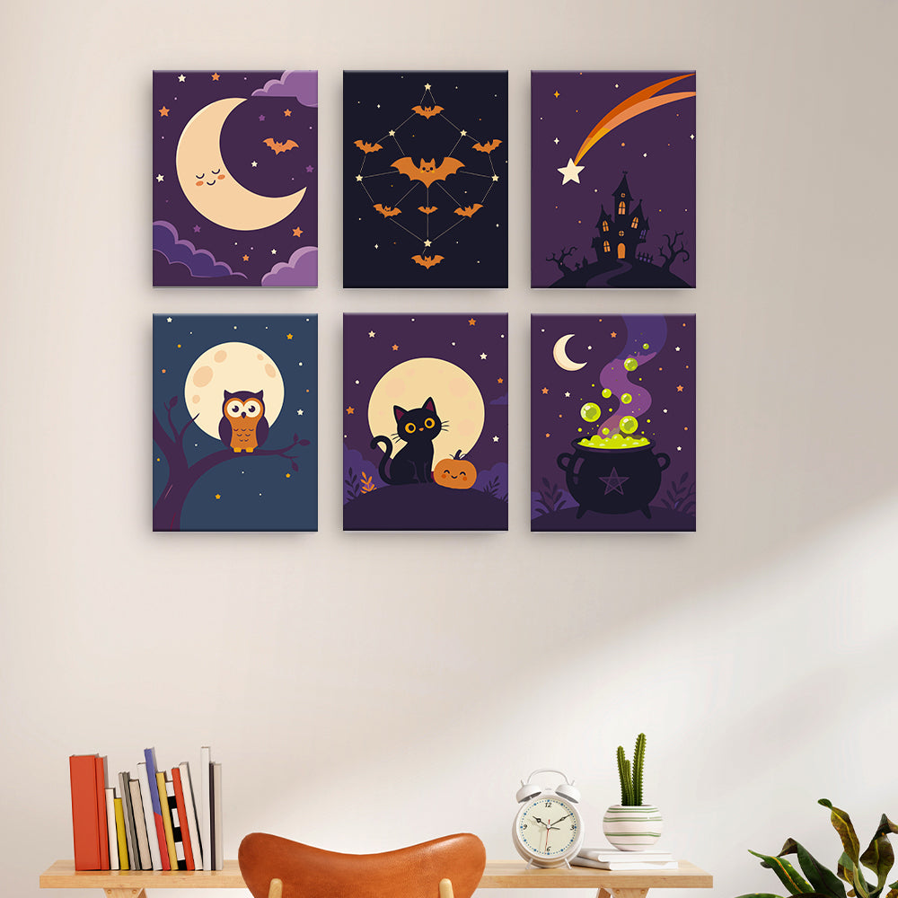 Měsíčné halloweenské umění