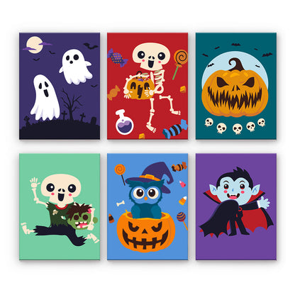 Halloween kostlivci a příšery