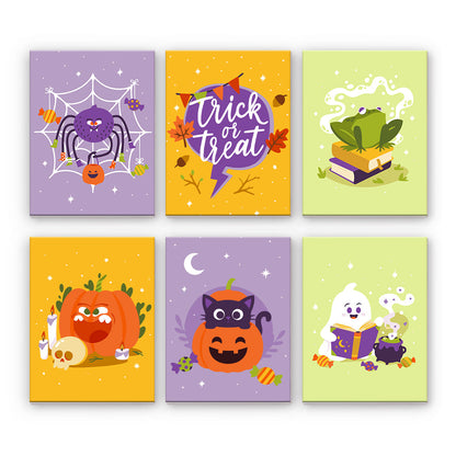 Pastelové halloweenské postavy