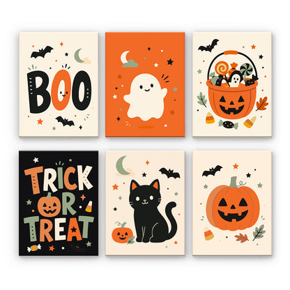 Minimální halloweenská grafika