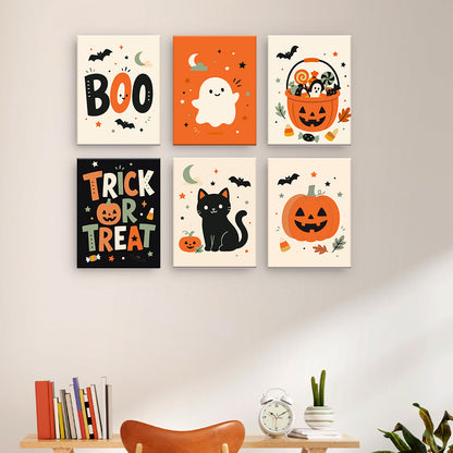 Minimální halloweenská grafika