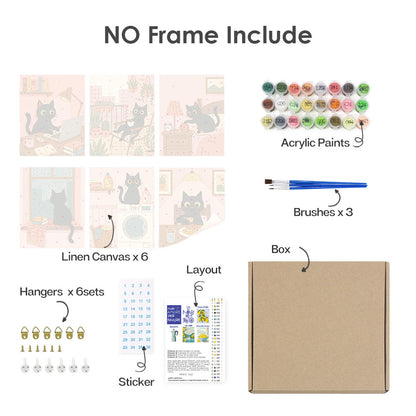 Den černé kočky - Malování podle čísel