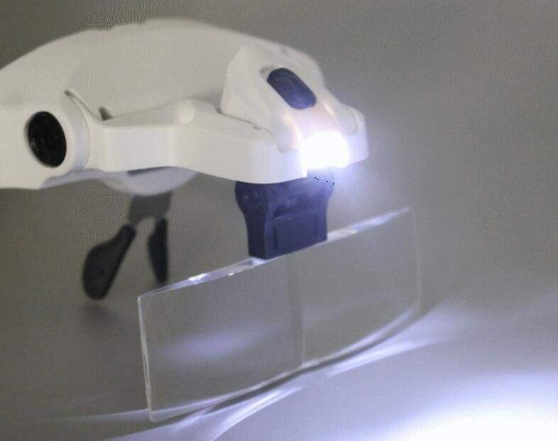 Lupa s LED osvětlenou čelenkovou lupou